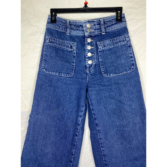 Cute denim wide leg high waisted jeans 💙 - Picture 5 of 5